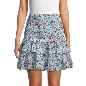 NWT ALLISON NEW YORK Smocked Floral Skirt Size Med